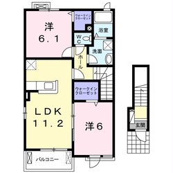 ラフレシールⅢ　Ｂ棟の物件間取画像